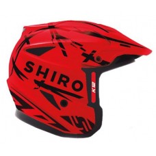 Shiro K-12 Red Trials Helmet/Helmets